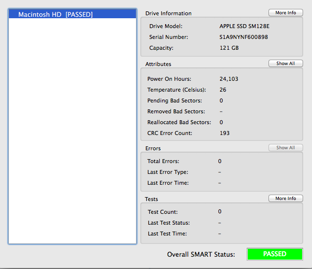 Determining SSD or SATA cable failure (MB… Apple Community