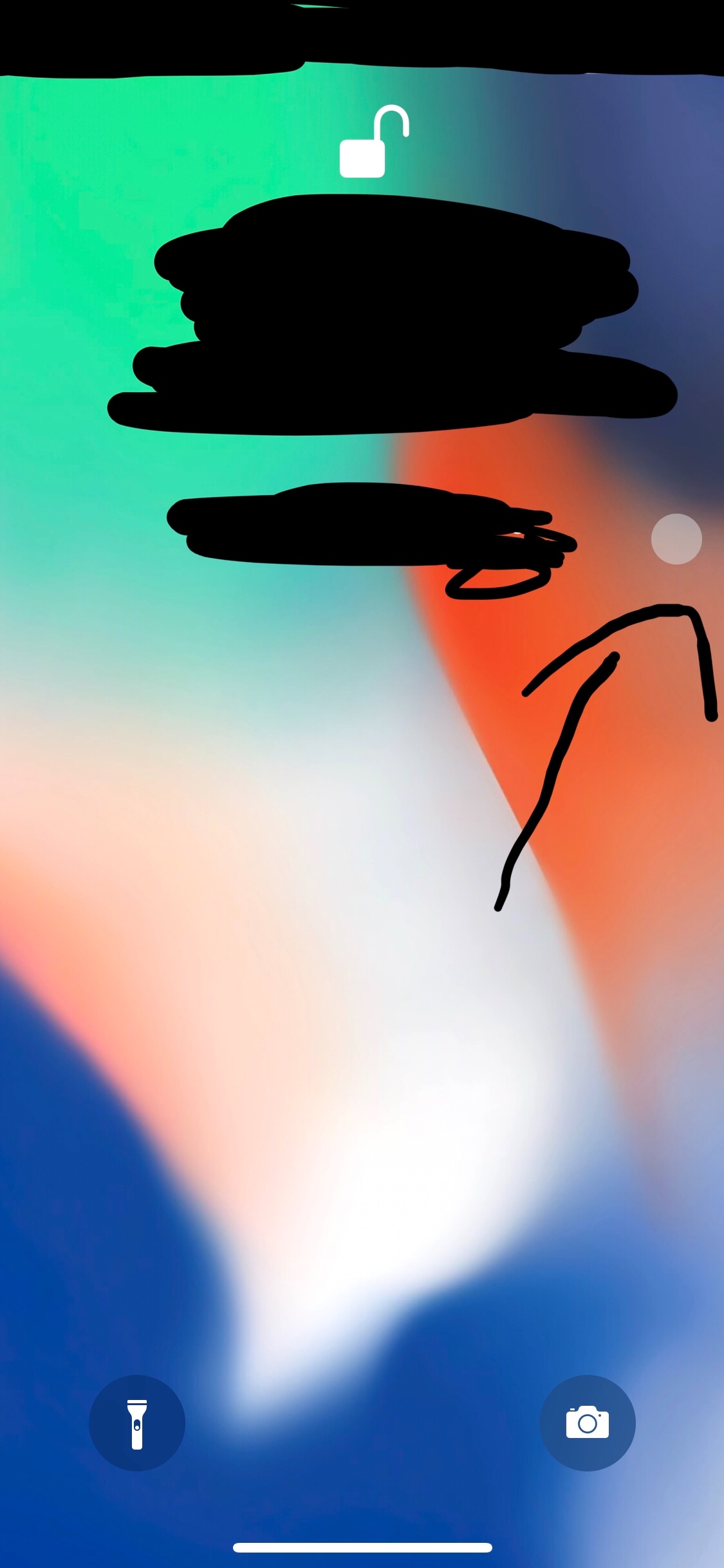 Large White Circle Iphone lock Screen Apple Community