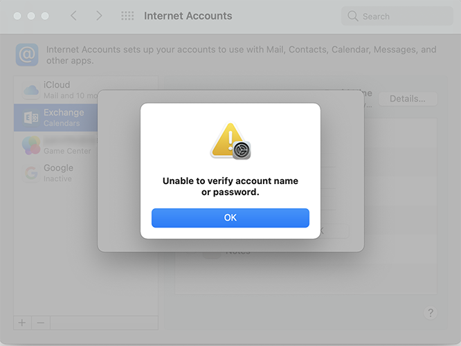 unable-to-authenticate-exchange-account-apple-community