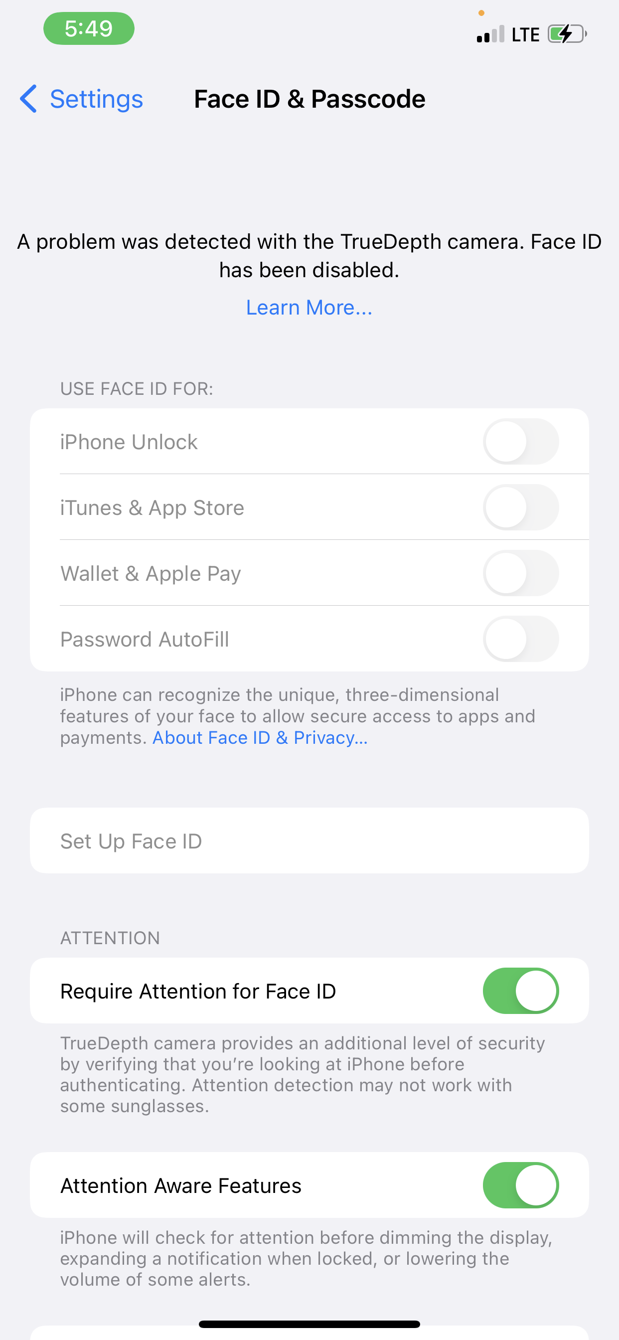 How to make Face ID if my Face ID is disa… Apple Community