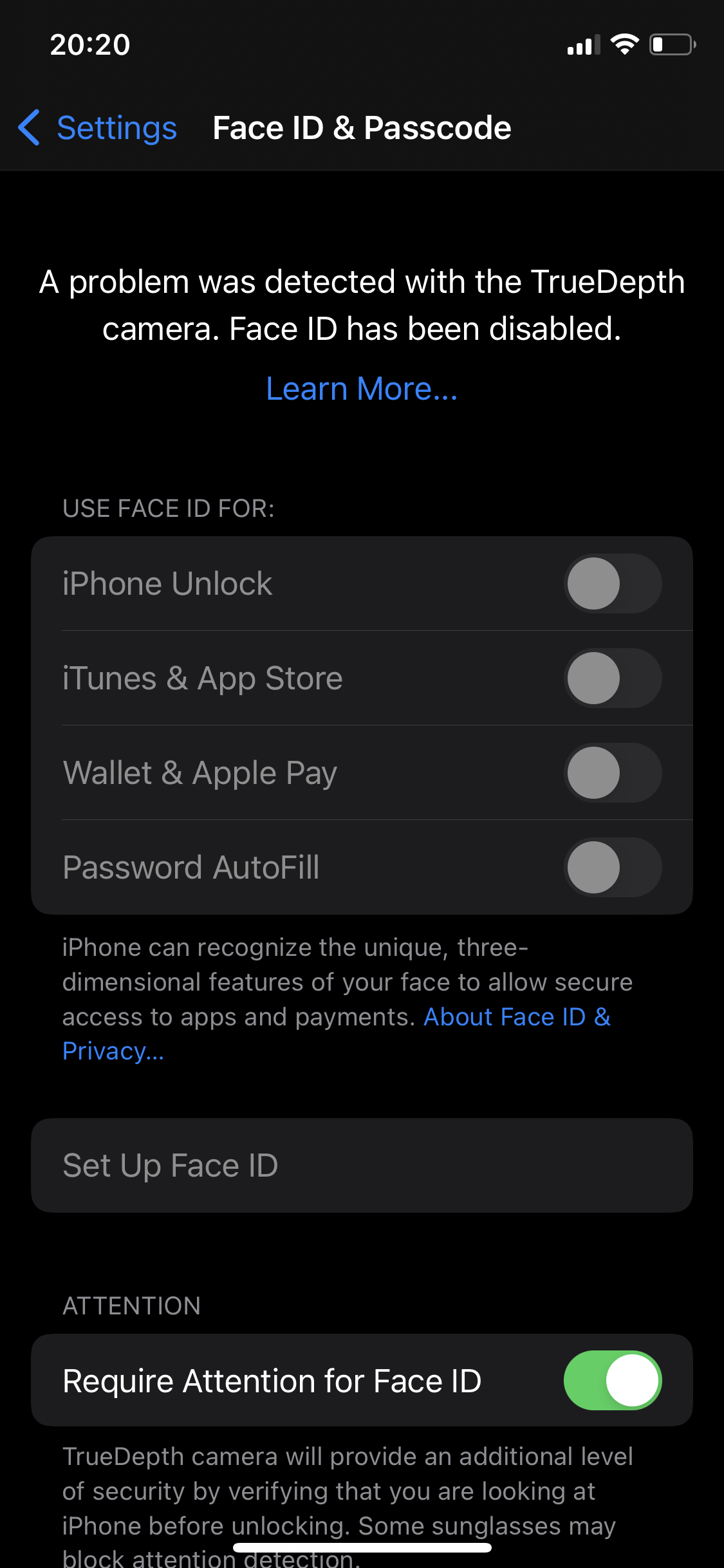 Face ID disabled Apple Community
