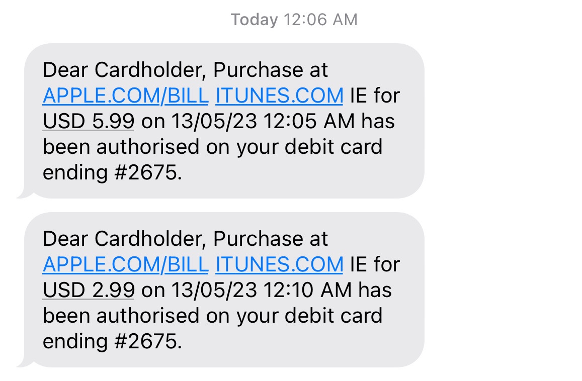 unauthorized charges Apple Community