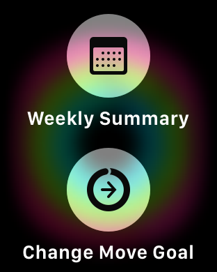 Weekly summary best sale apple watch