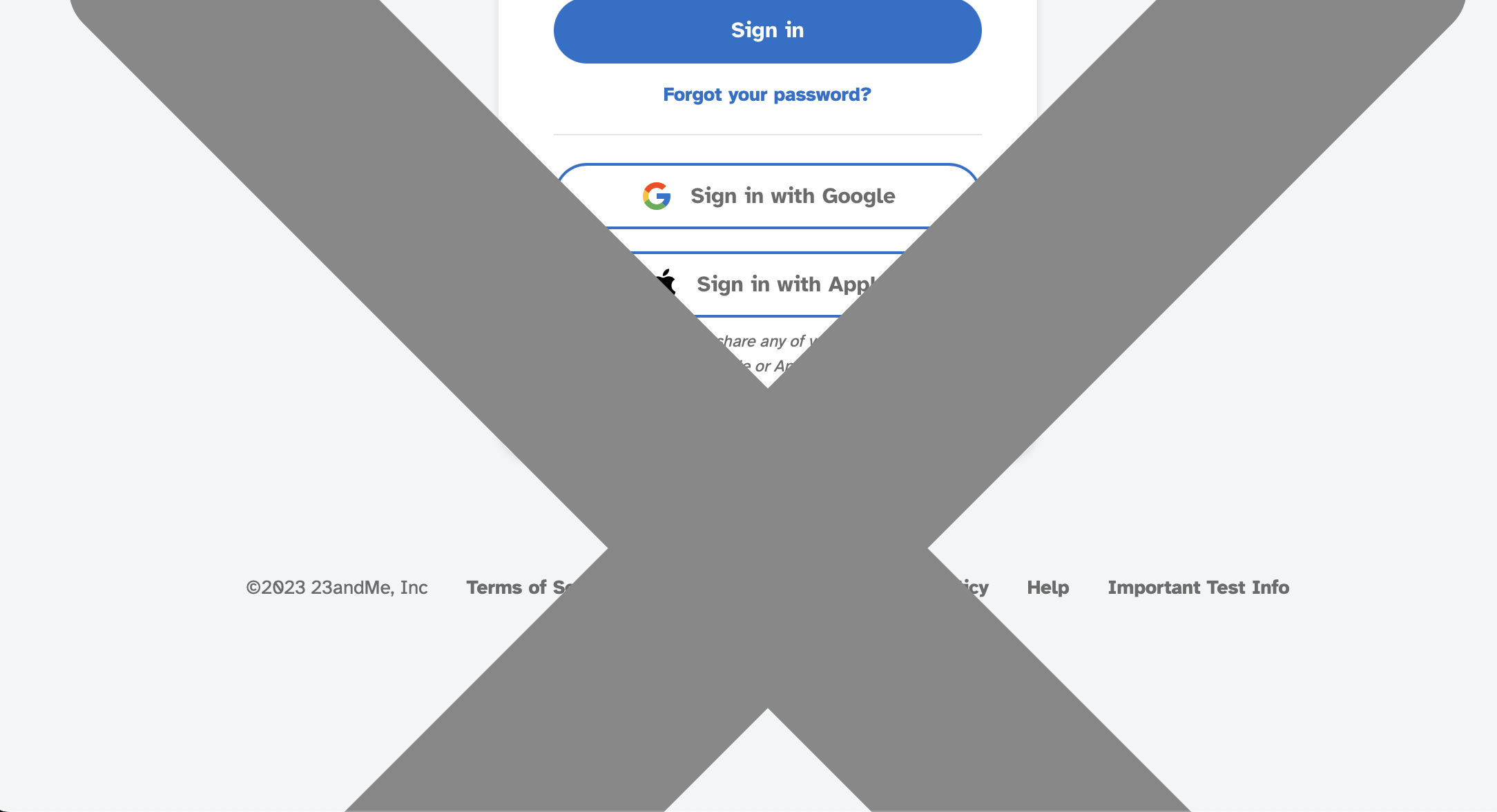 large grey X on certain websites Apple Community