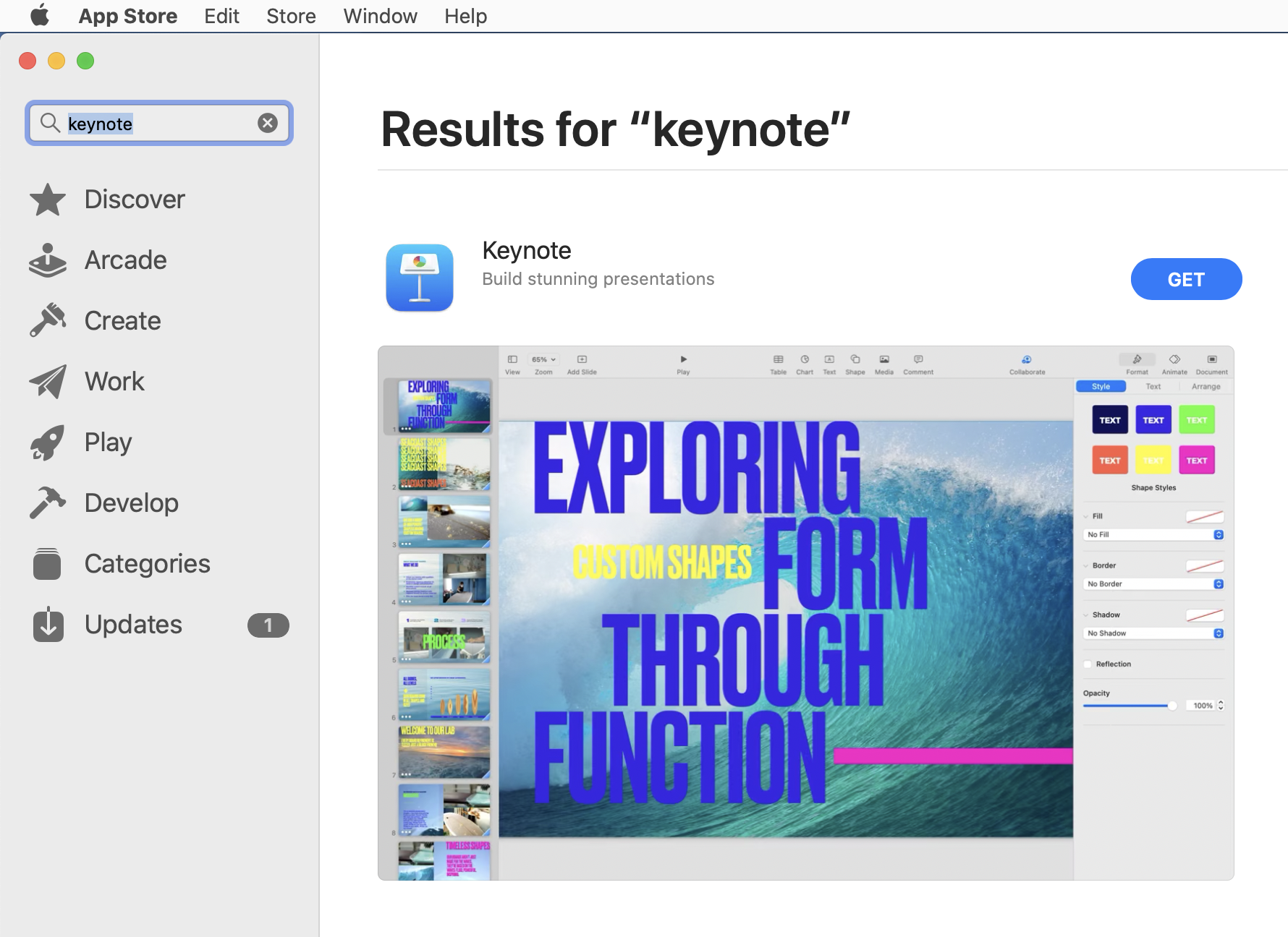 how to update keynote presentation