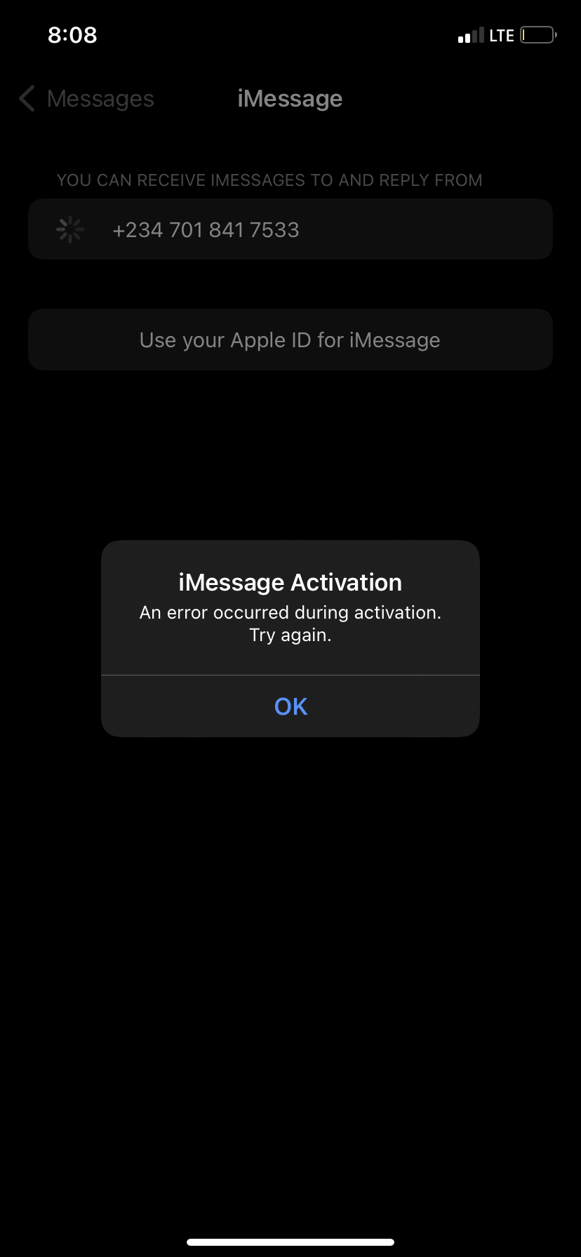 my-imessage-is-bringing-activation-error-apple-community