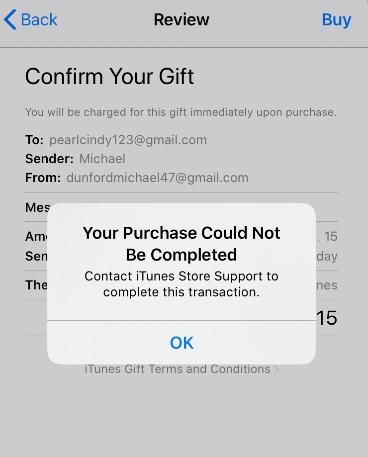 Unable to redeem iTunes gift card using i… - Apple Community