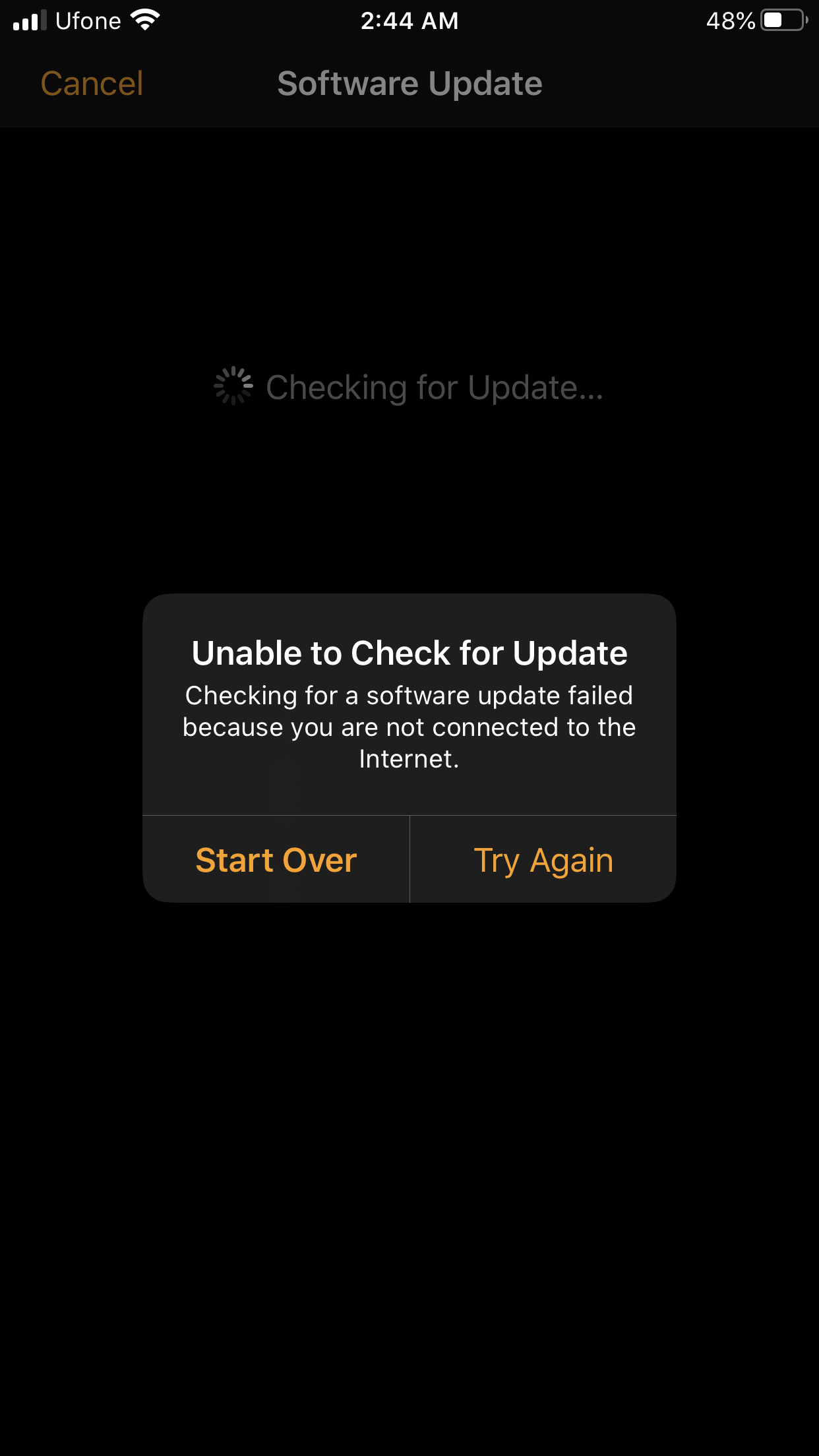 Iwatch Software Update Failed Not Connected To SOTWAFE