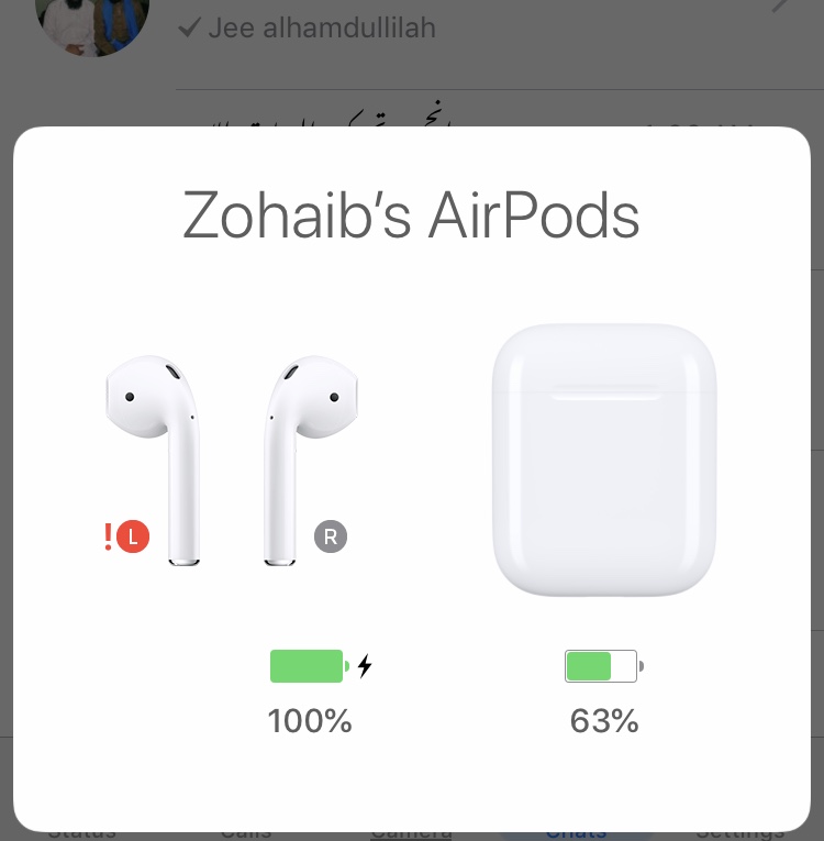 mulighed Prestigefyldte enestående Why is my left side of AirPods not workin… - Apple Community