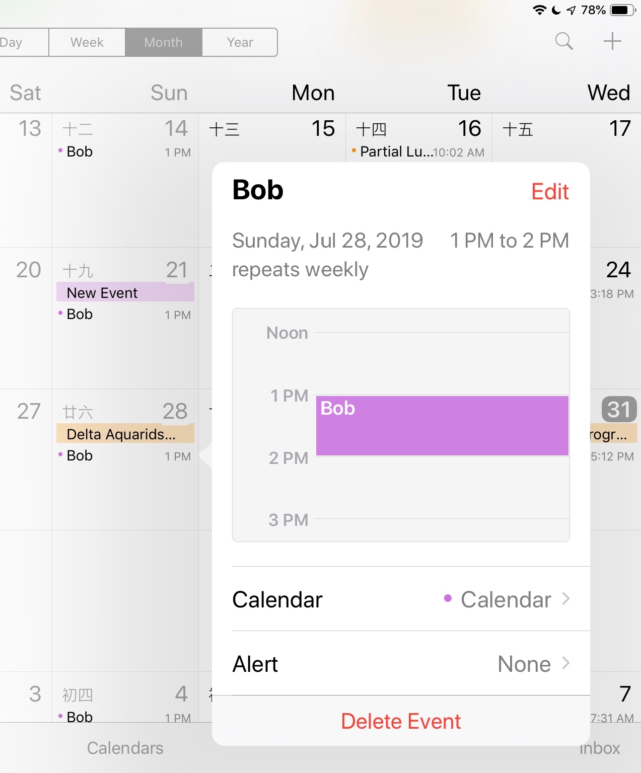 IPAD Calendar edit Apple Community