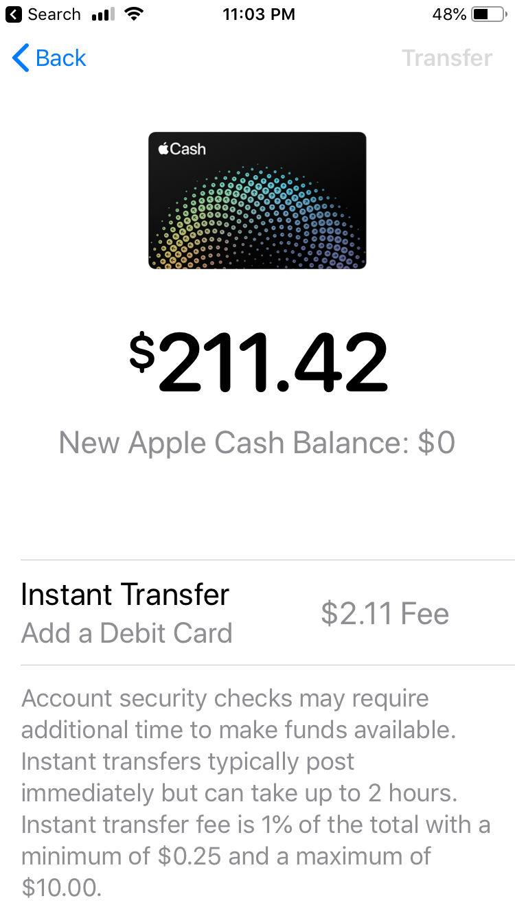 Apple Pay Transfer Issues Apple Community