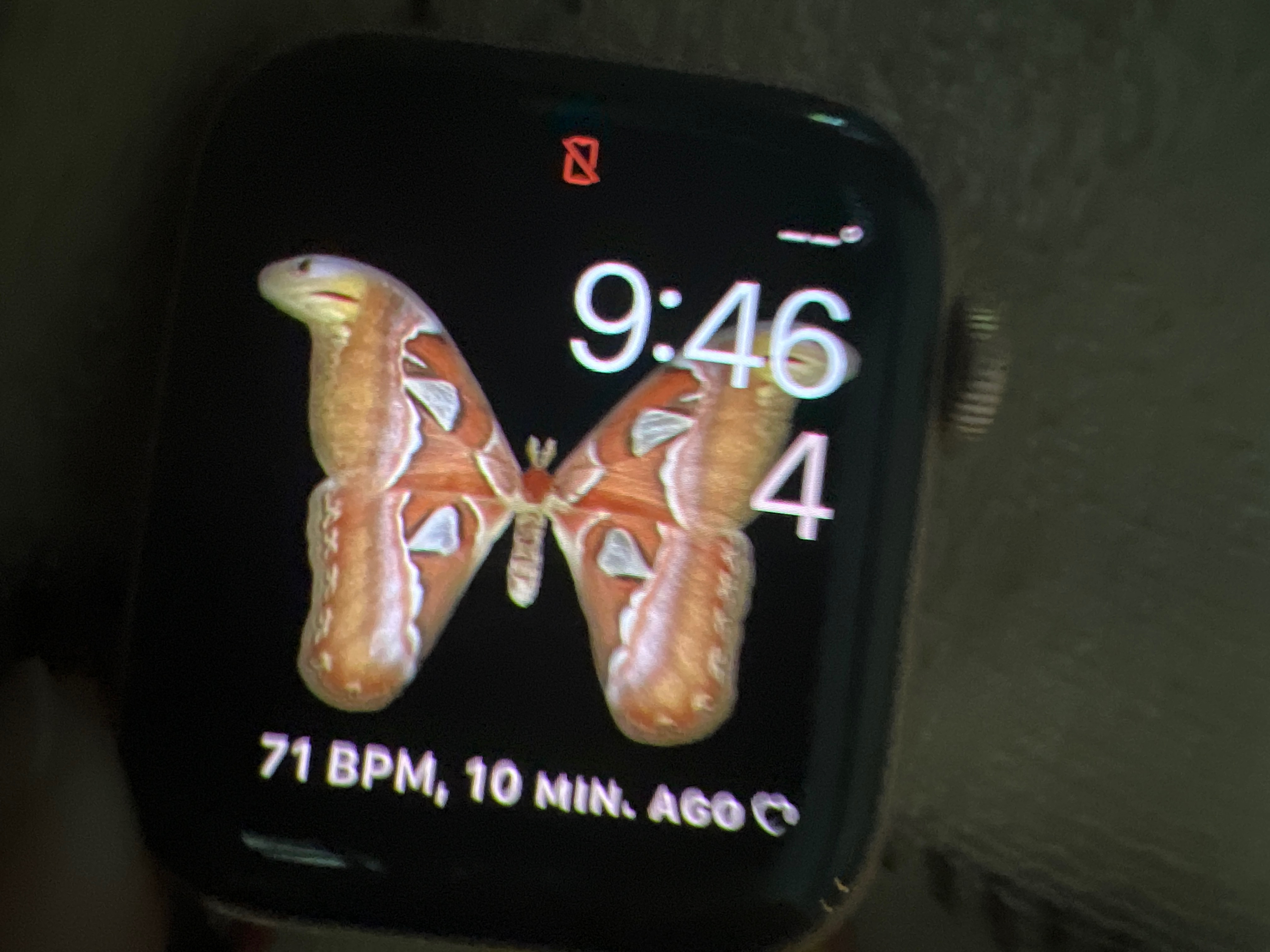 What is the red discount phone icon on apple watch