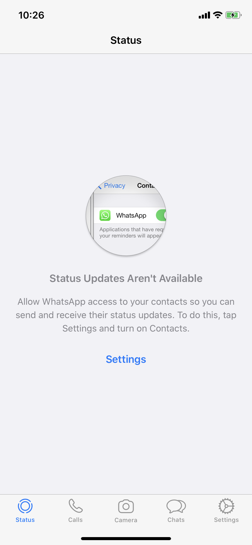Unable to access contact list Apple Community