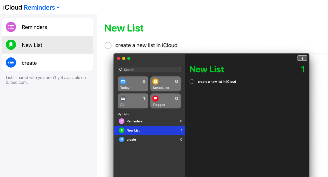 Reminders on Apple Community