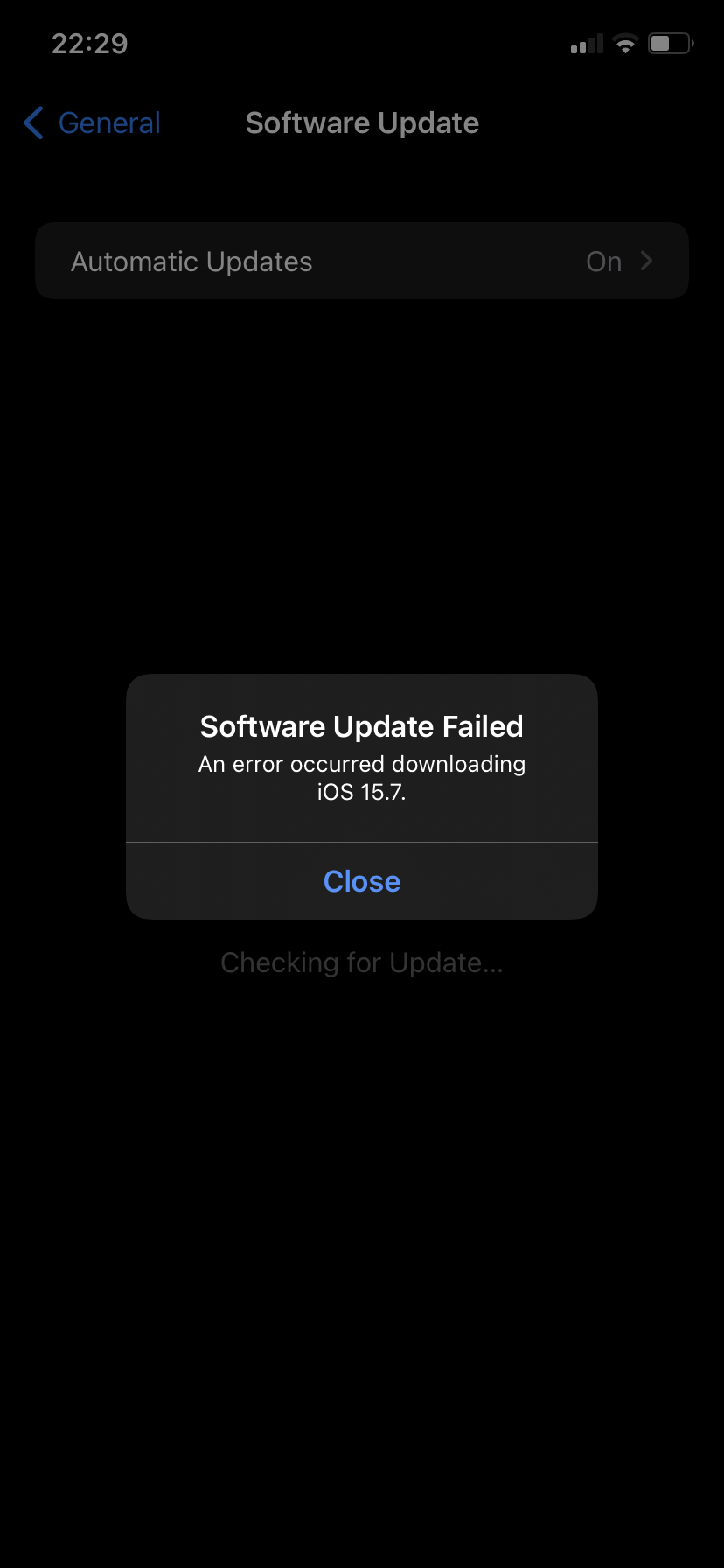 iOS 15.7 won’t download - Apple Community