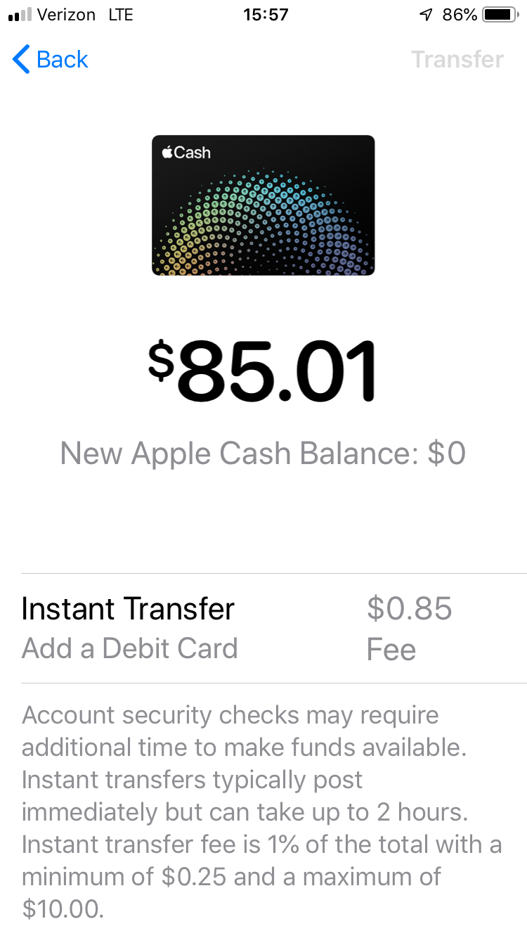 Apple Pay Transfer To Bank Apple Community