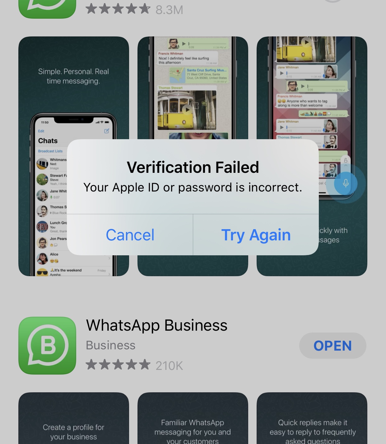 Verification failed Apple Community