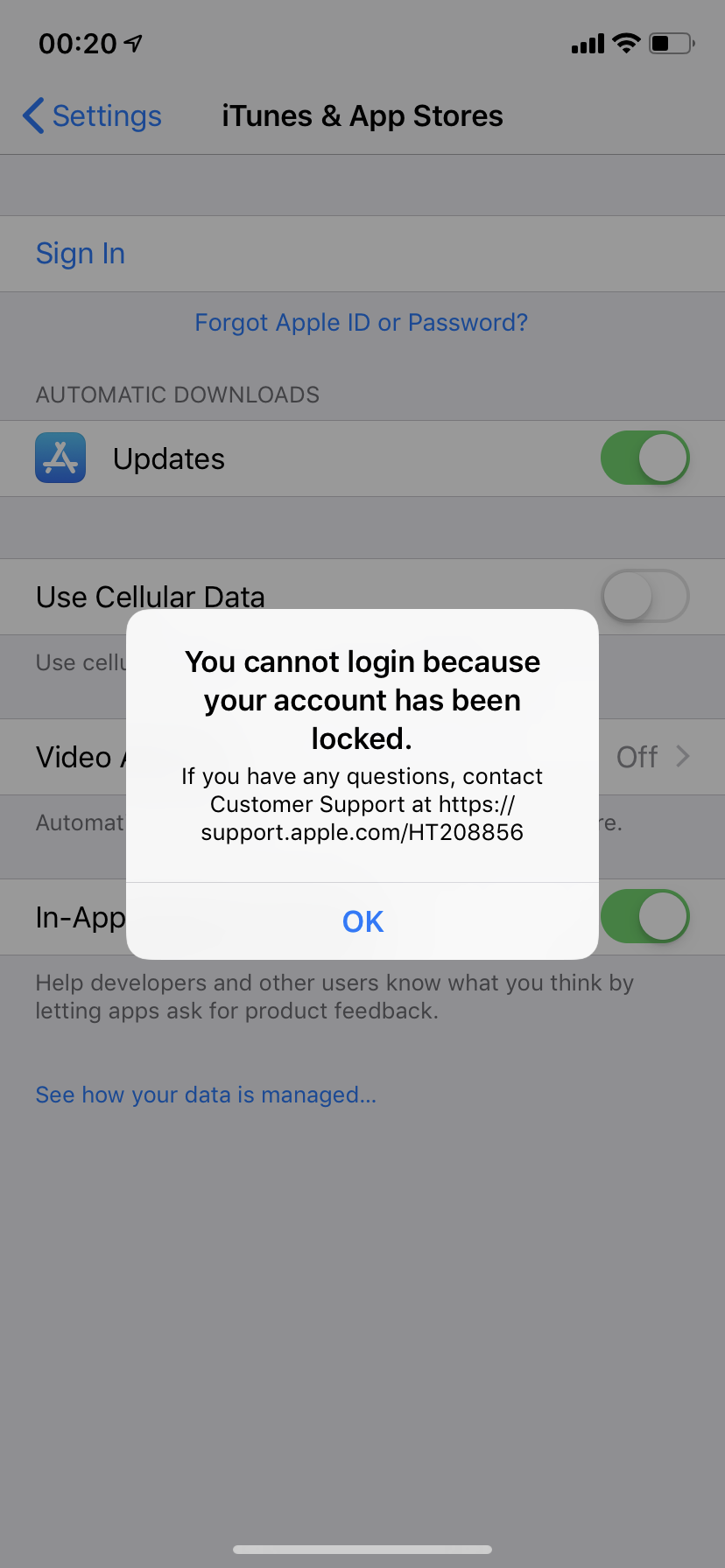 COD mobile failed in login with Apple id - Apple Community