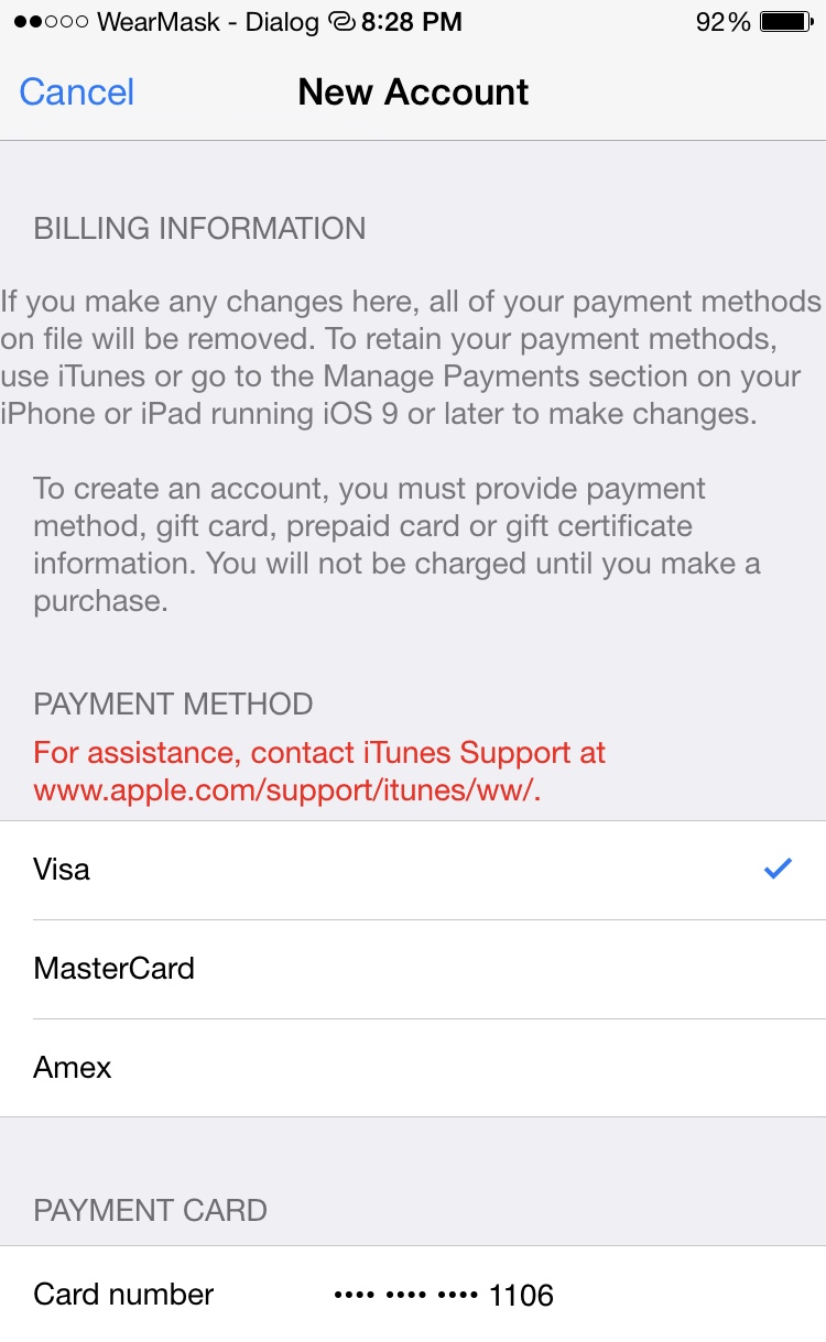 Payment could not be completed - Apple Community