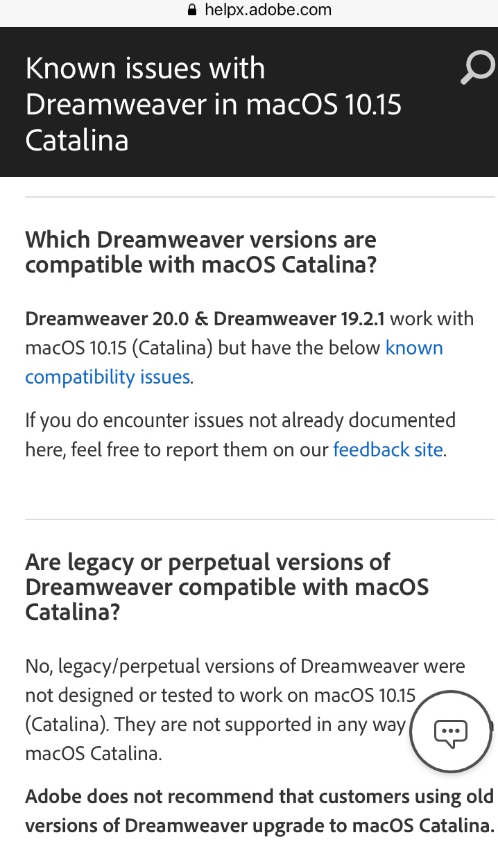 Dreamweaver For Mac Catalina