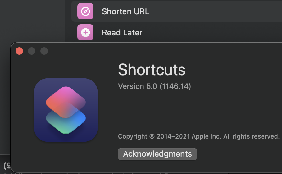 Shortcuts "Shorten URL" Apple Community