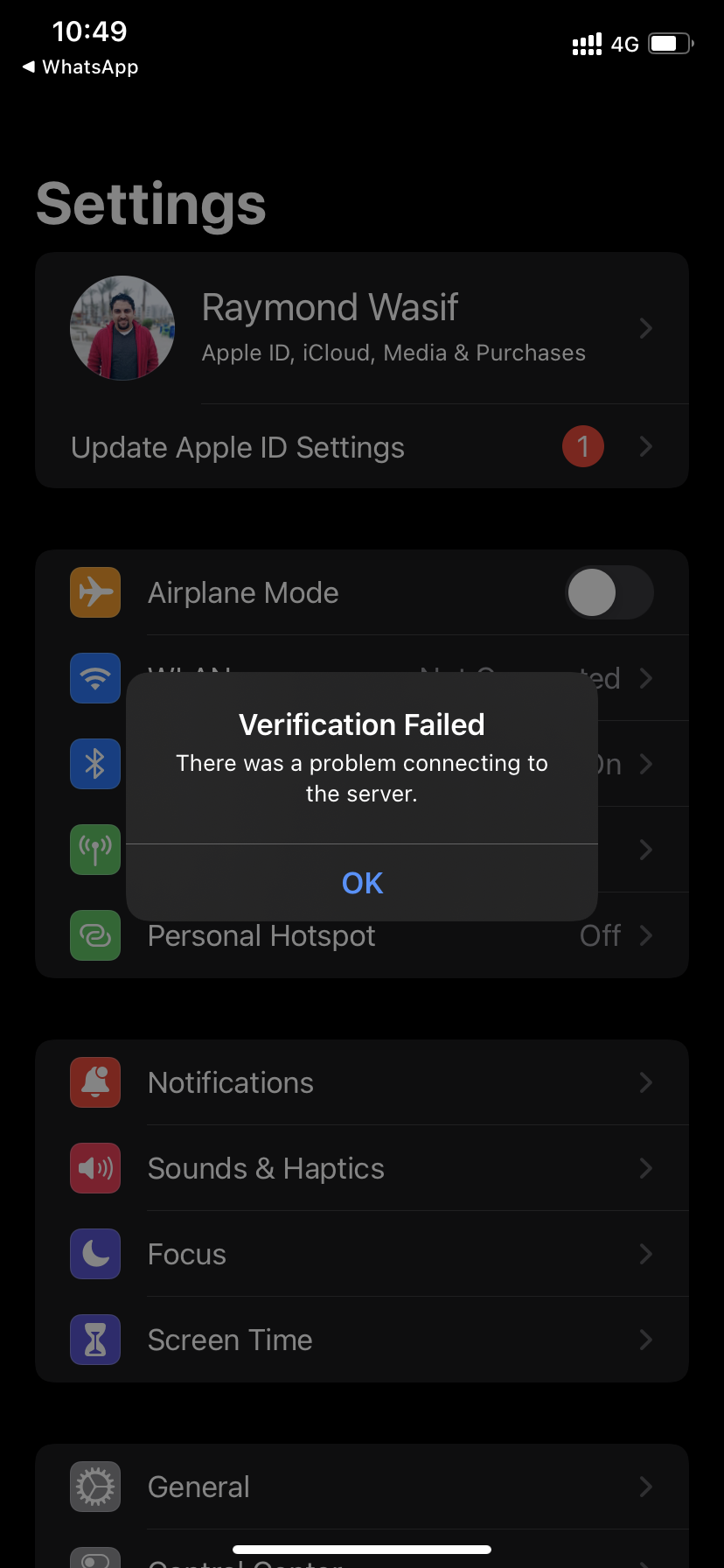 Application Login error - Apple Community