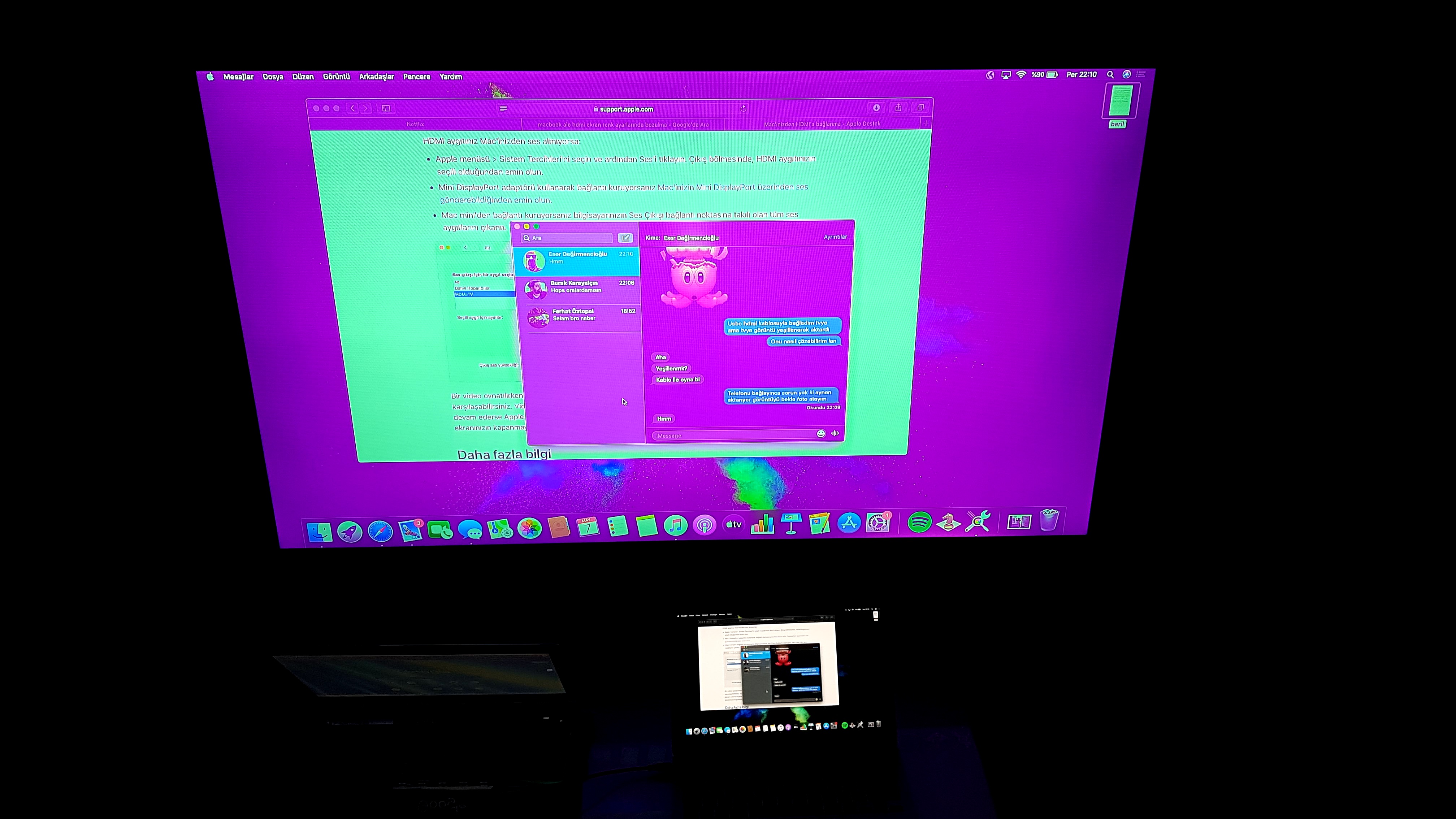 USBC HDMI Tv Connection Color Problem Apple Community