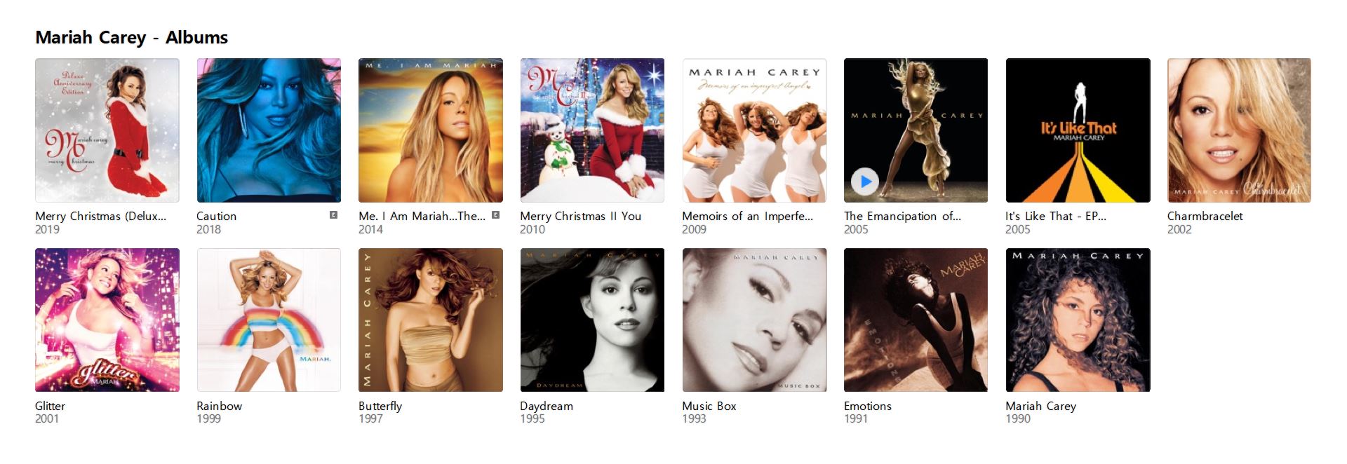 E=Mc2 Mariah Carey is NOT AVAILABLE On Ap… - Apple Community