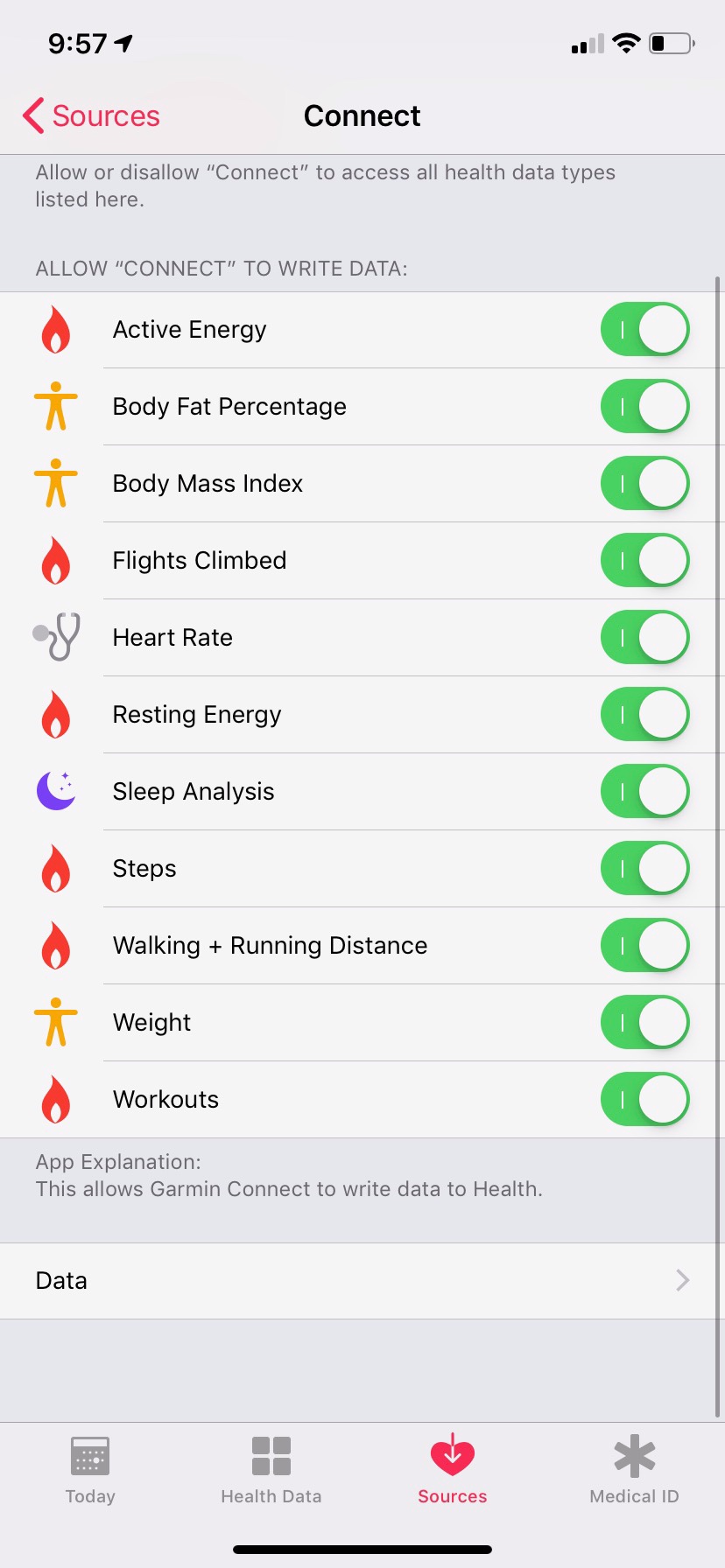 garmin steps not syncing to apple health