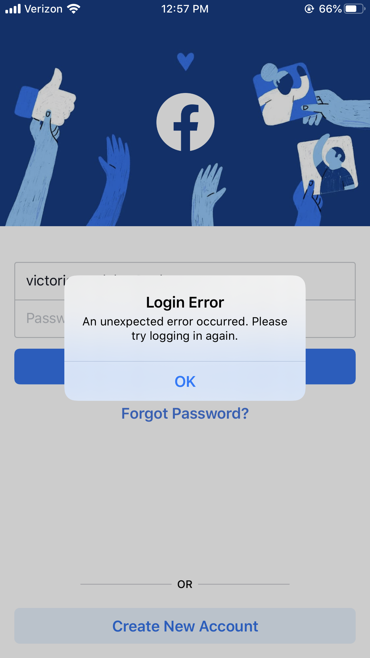 My Facebook app won’t let me login Apple Community