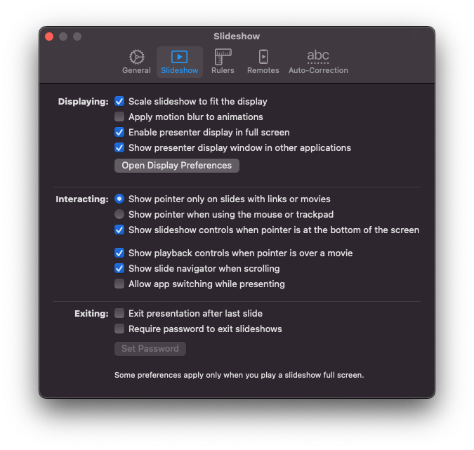 display presentation on mac