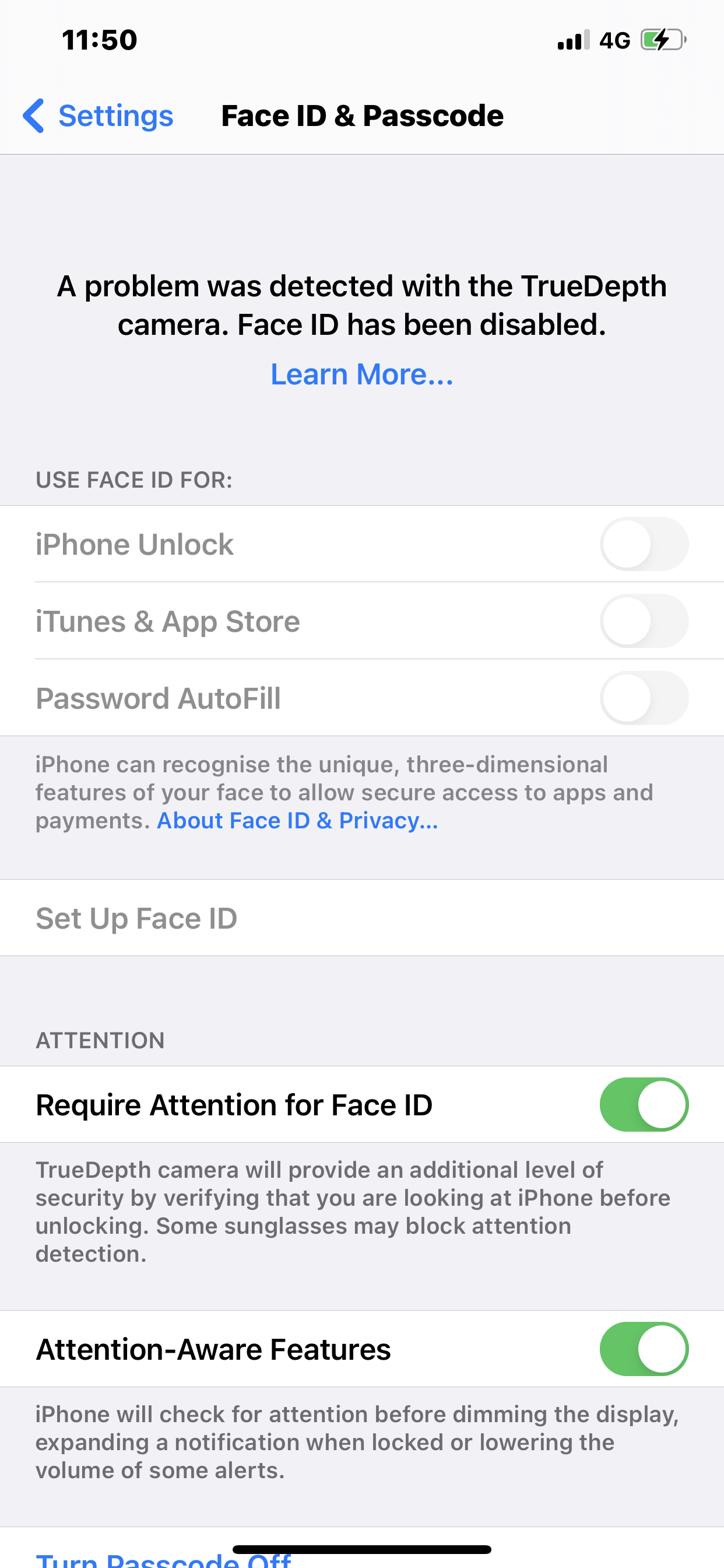 My iphone xs max face id has been disable… - Apple Community