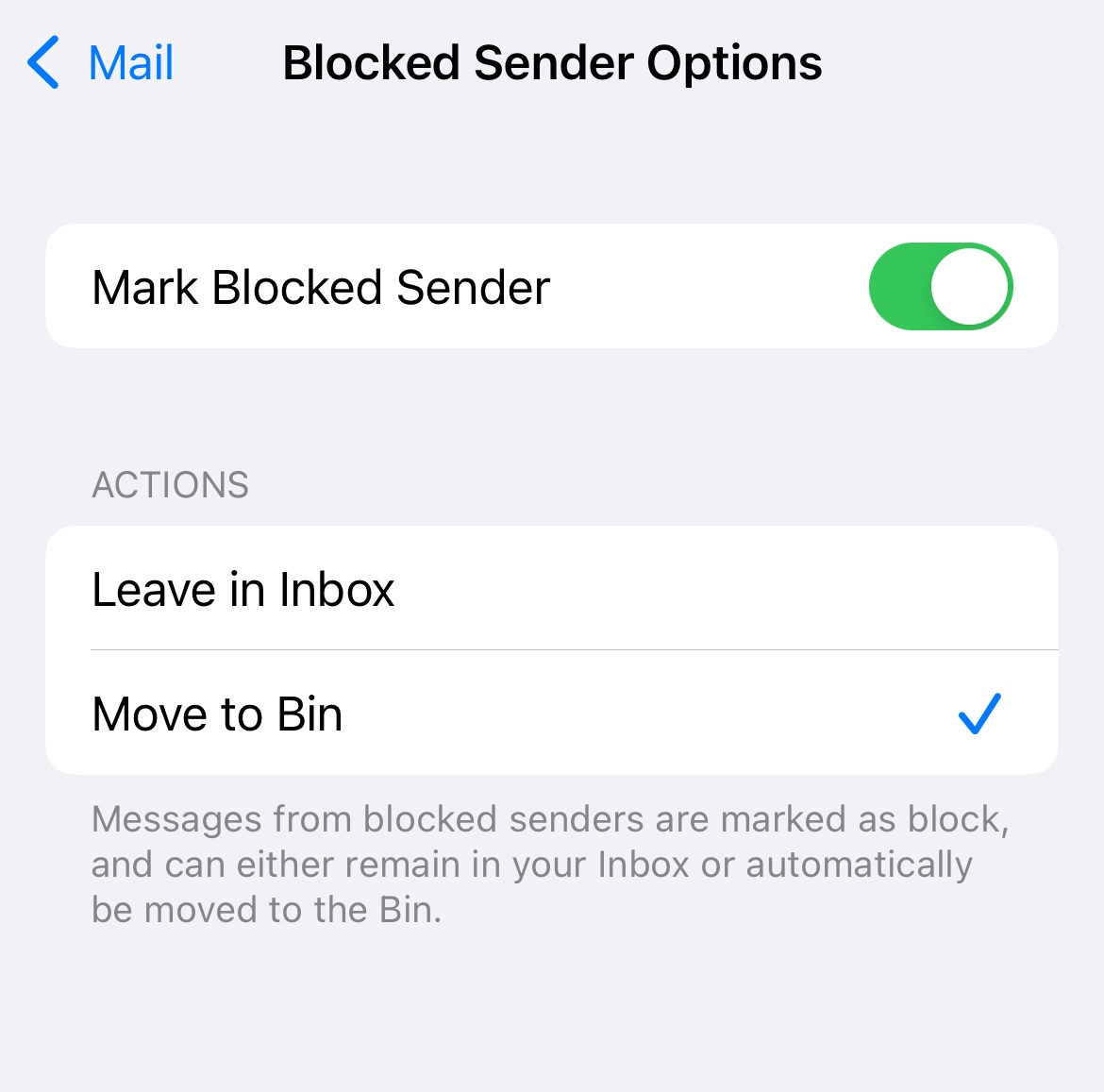 Blocked Senders in Mail Apple Community