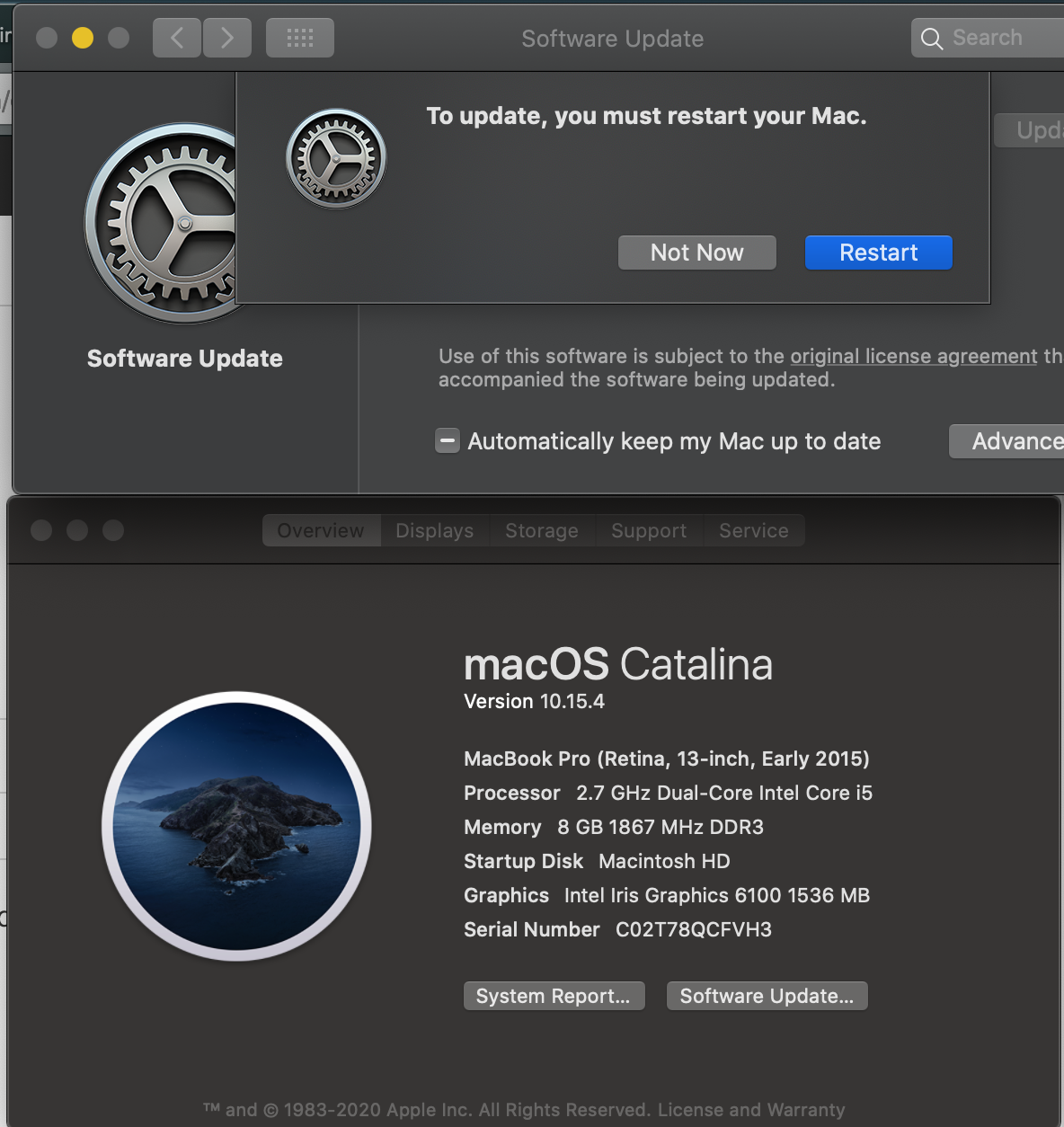 Macos Catalina 10 15 6 Update Won T Insta Apple Community