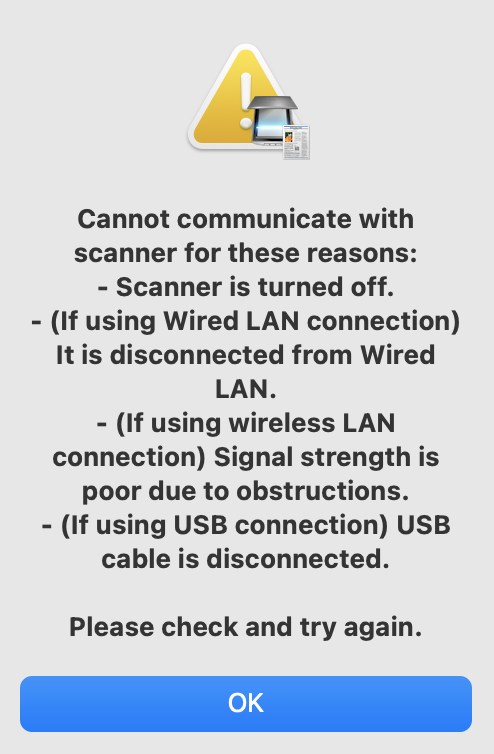 bleg forene Net Canon scanner not able to communicate wit… - Apple Community