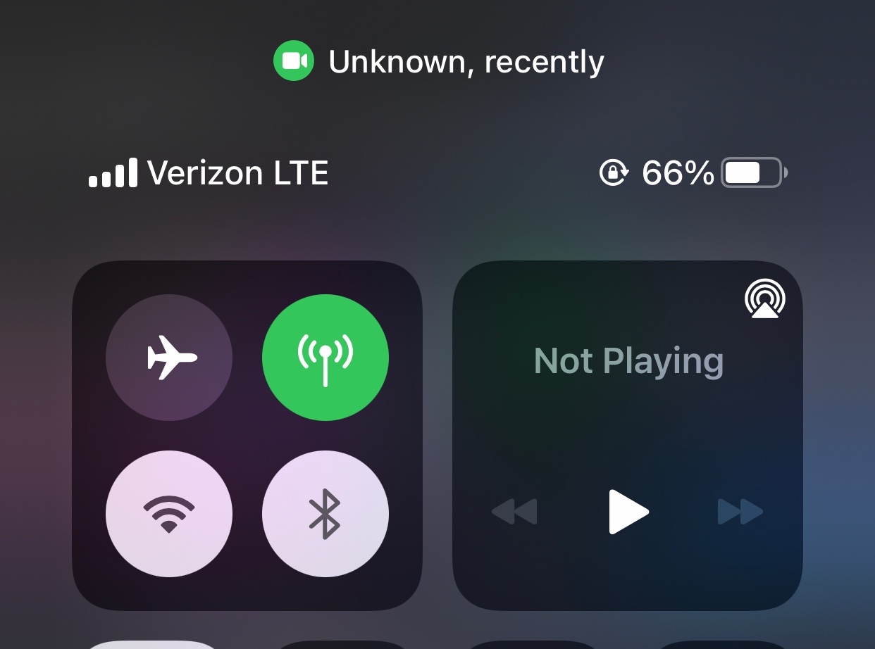 Camera Recently Used By “Unknown” Apple Community