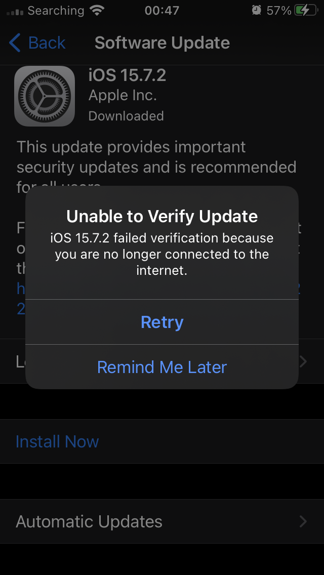 i can't uptade my iphone 7 Apple Community