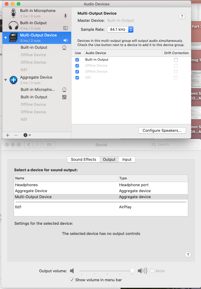 Aggregate & multioutput device macOS… Apple Community