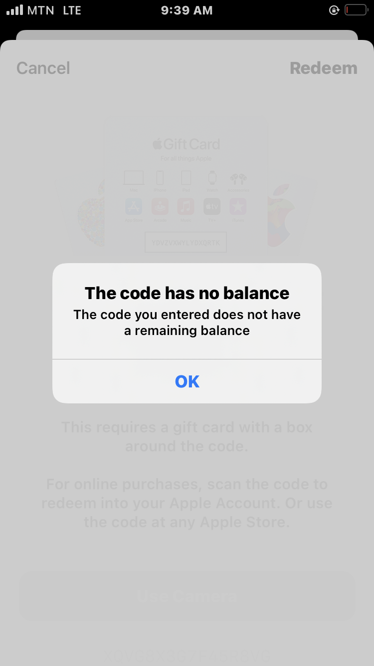 i need a security code for my itunes gift… - Apple Community