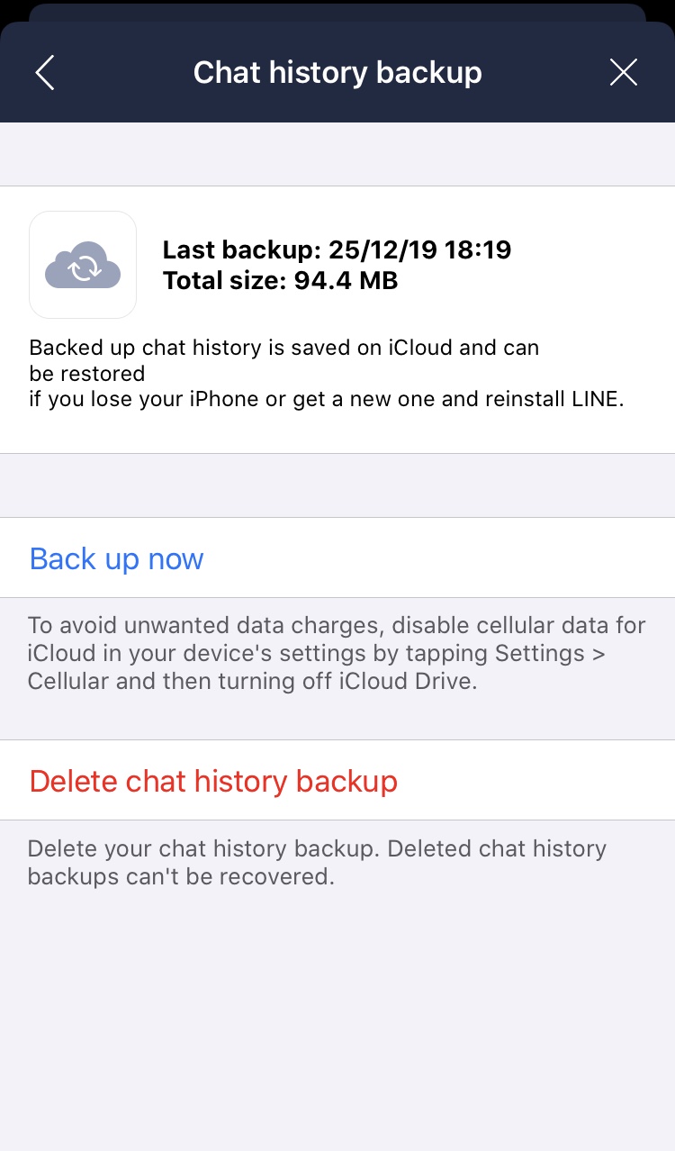 Does Icloud Daily Backup Backup Line Chat Apple Community