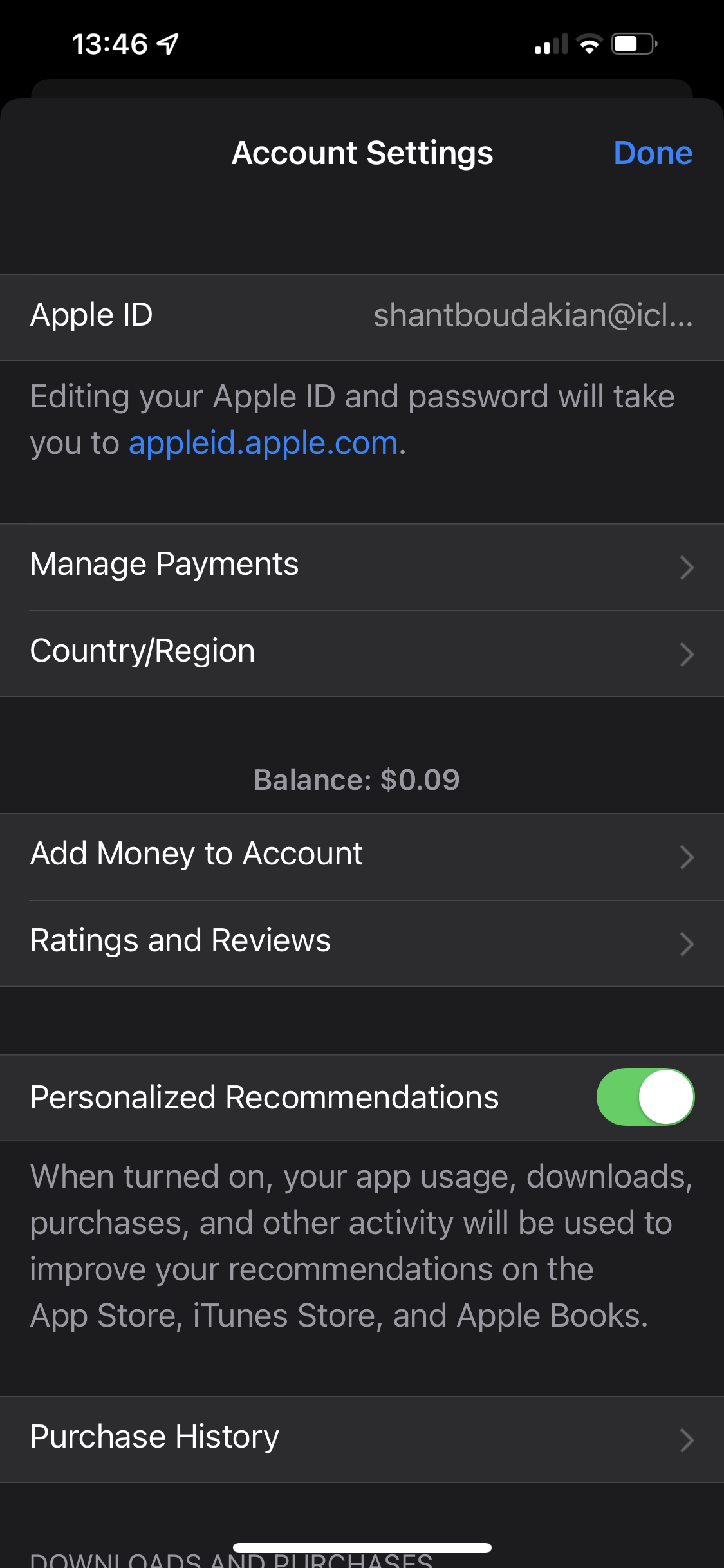 how to remove apple balance