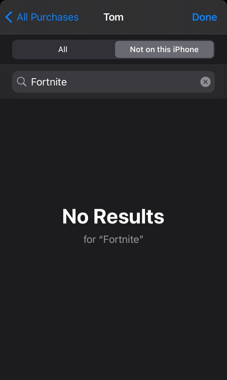 Fortnite User Not Allowed To Purchase Iphone I Can T Reinstall A Game Apple Community