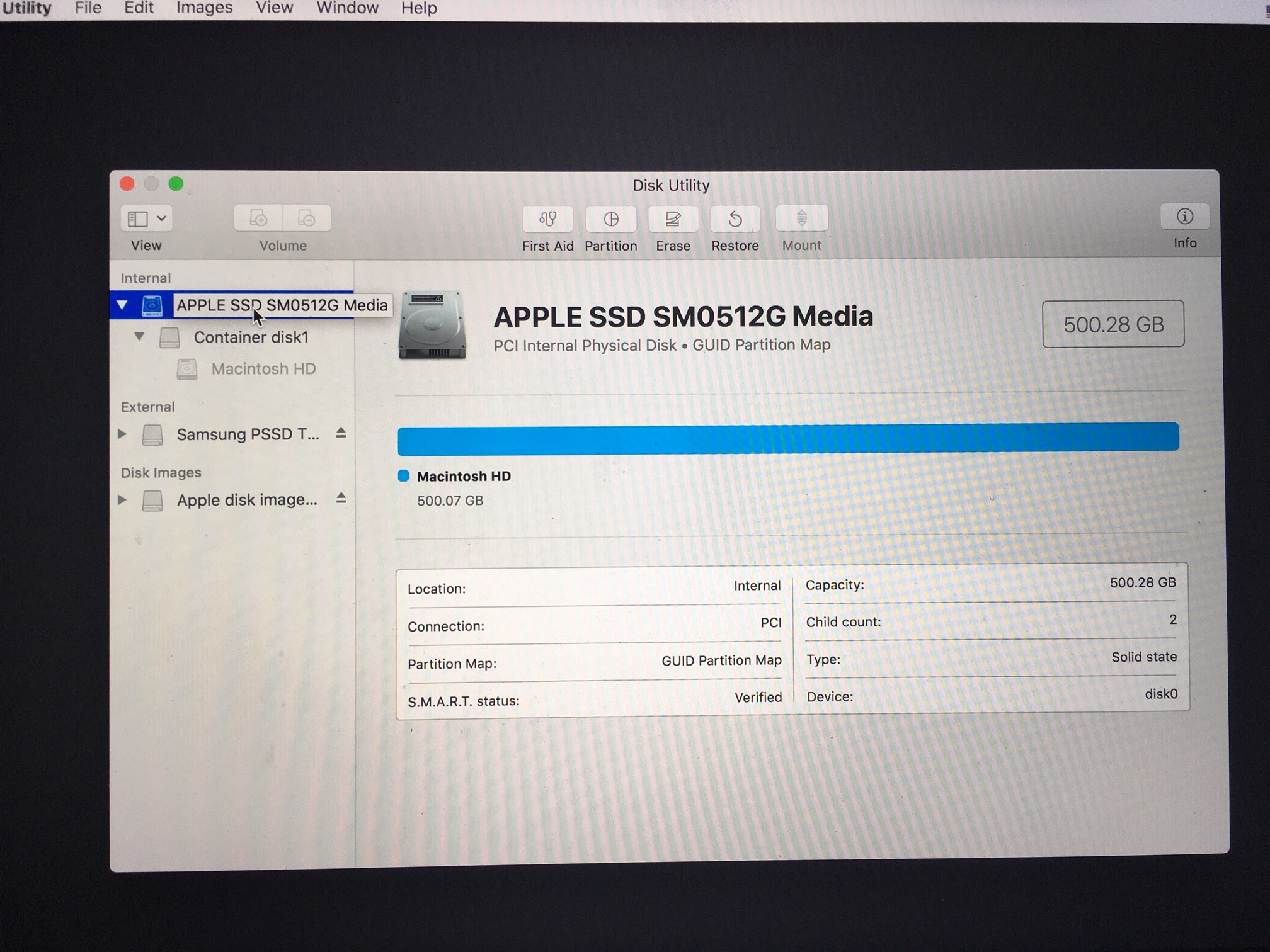 to mount/unlock SSD on 20… - Apple