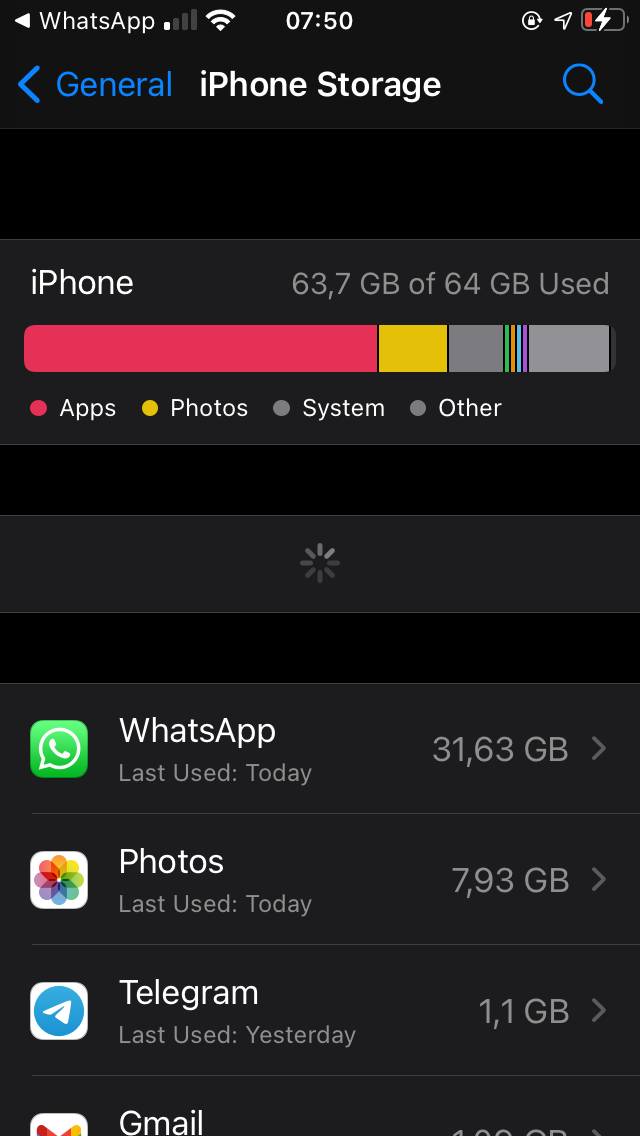 iphone Storage Whatsapp Apple Community