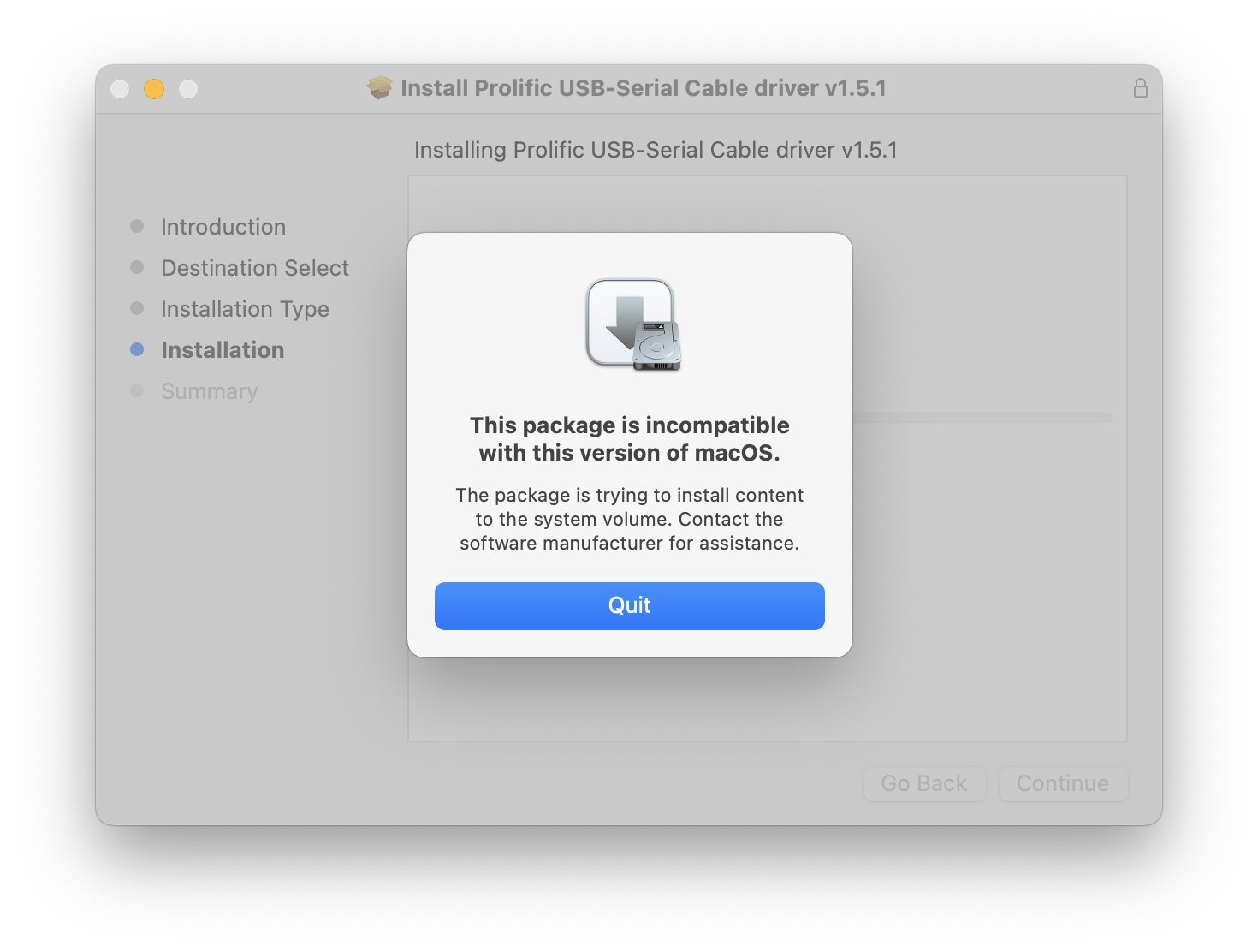 How to install Prolific PL2303 macOS driv… Apple