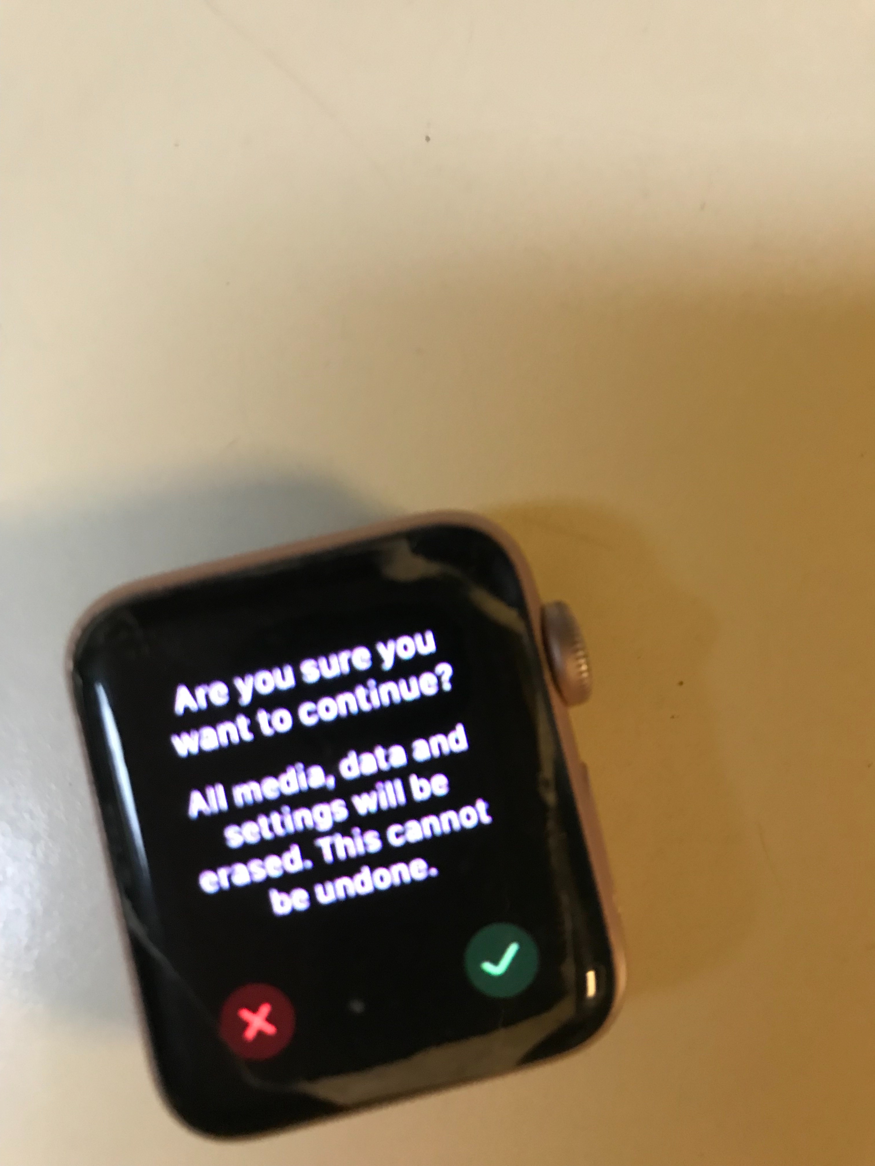 Apple watch erase 2025 all content and settings