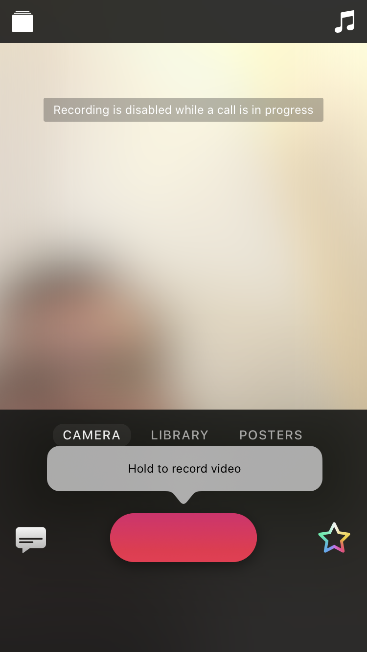 Clips app "Recording disabled during a ca… Apple Community