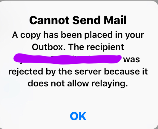 Is Ios Mail App Defaulting Smtp Server Apple Community