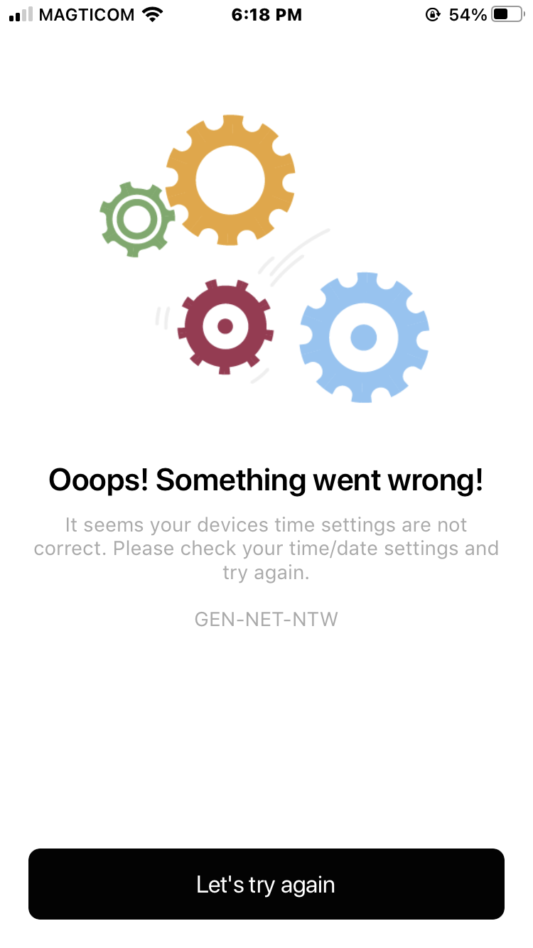 "It seems your devices time settings are … Apple Community