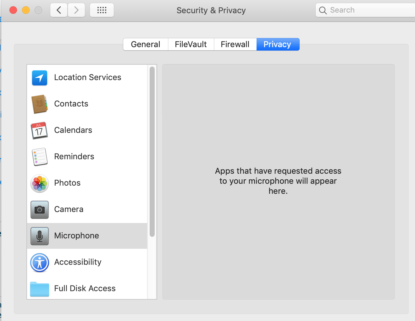 Zoom and Camtasia apps unable to request … - Apple Community